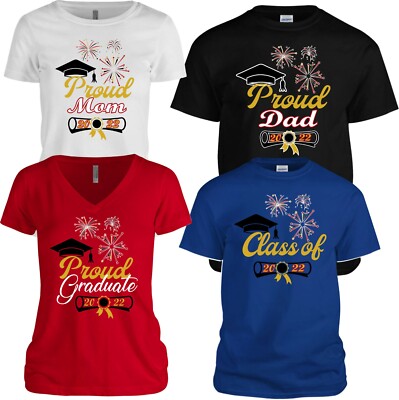 Proud Mom , Dad , Gradutation party CLASS 2022 Graduation , T-Shirts 