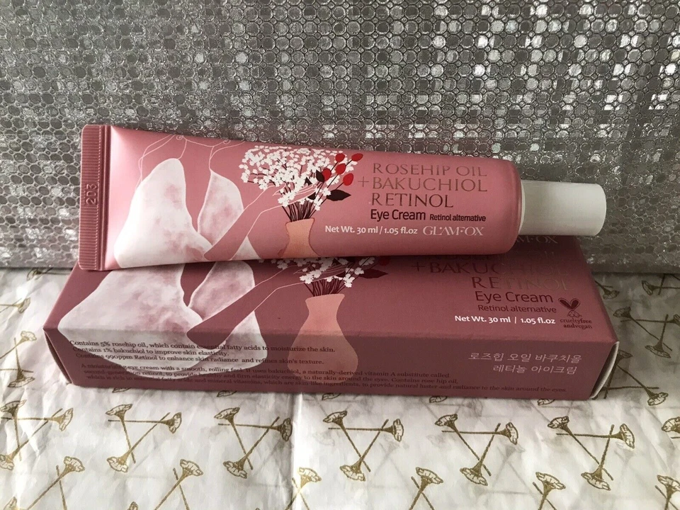Glamfox Rosehip Oil + Bakuchiol Retinol Eye Cream 30ml (READ DESCRIPTION)
