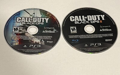 Call of Duty Black Ops 1 & 2 Bundle Playstation 3 PS3 Disks Only Shooter