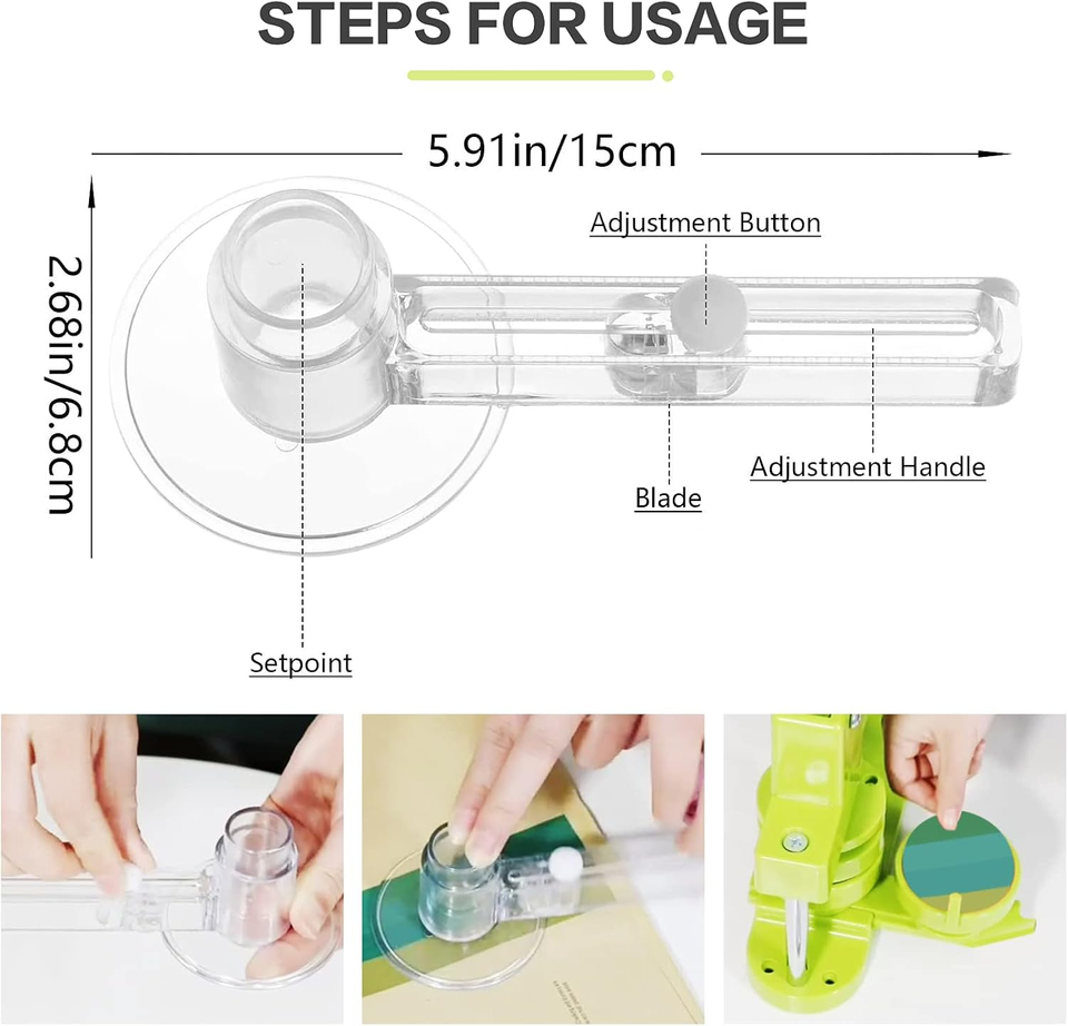 Button Maker Machine 58Mm Pin Installation-Free DIY Pin Badge Button ...
