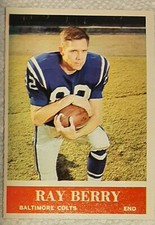 1964 Philadelphia Gum: Ray Berry #1, Baltimore Colts, NM+, Free S&H