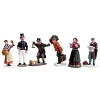 Lemax 92355 - Townsfolk Figurines, Set Of 6 - Weihnachtsdorf Winterdorf Modellba