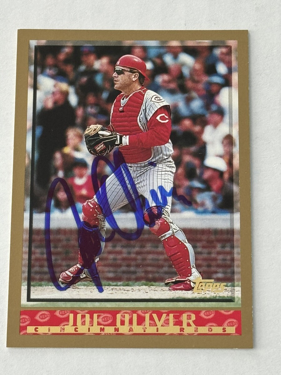 オリバー。ページ Joe Oliver 1998 Topps Authentic Signed Autograph Auto Card