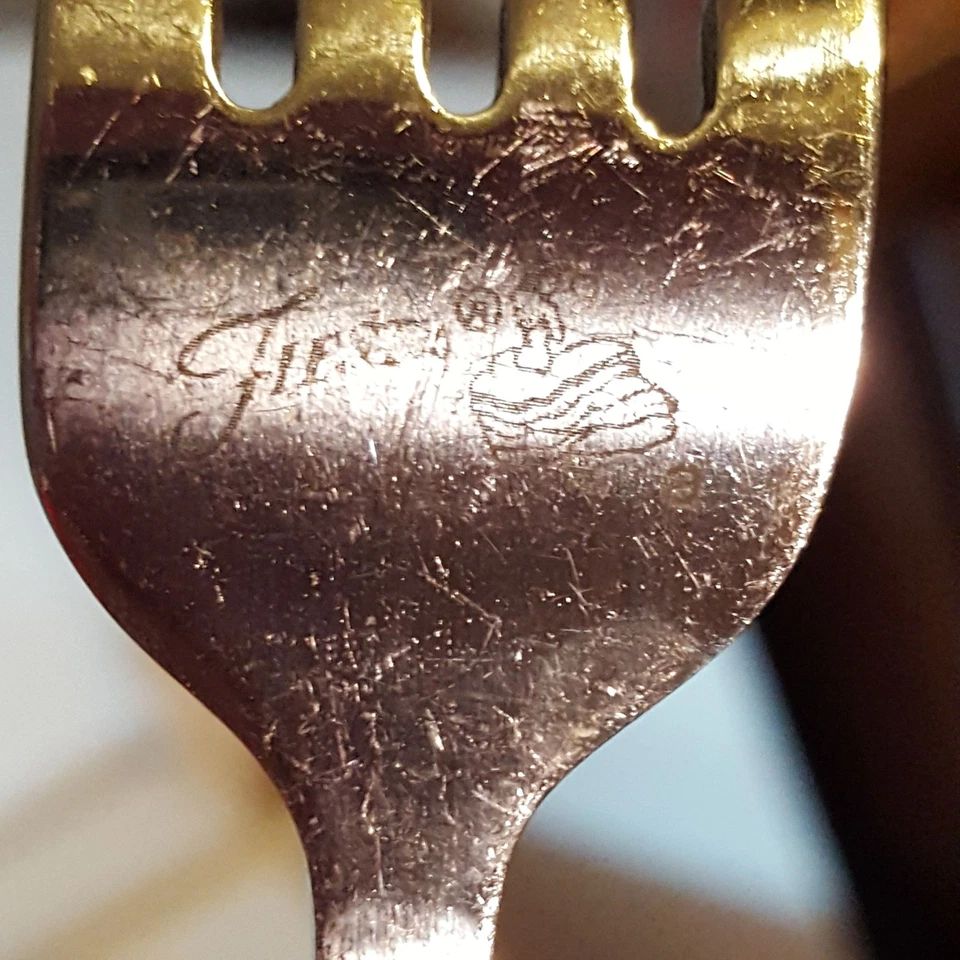 Fiesta MASQUERADE Stainless Homer Laughlin Silverware Flatware Salad Fork 7.25" - Image 4 of 4