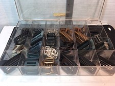 FASHION BELT BUCKLES MEGA-LOT About 100 with Case. Vintage, EUC