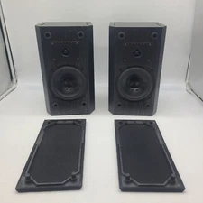 Vintage Pair of Bic America Venturi Model V52 2-Way Bookshelf Speakers - Working