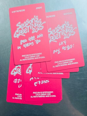 Ateez Hongjoong Photocard Official 