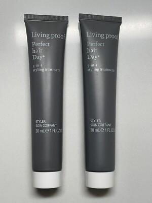 2 X LIVING PROOF Perfect Hair Day 5-in-1 Styling Treatment - 1 fl oz Each NEW