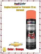Dupli-Color Engine Enamel w/ Ceramic 12 oz. Aerosol For Chevrolet Orange DE1620