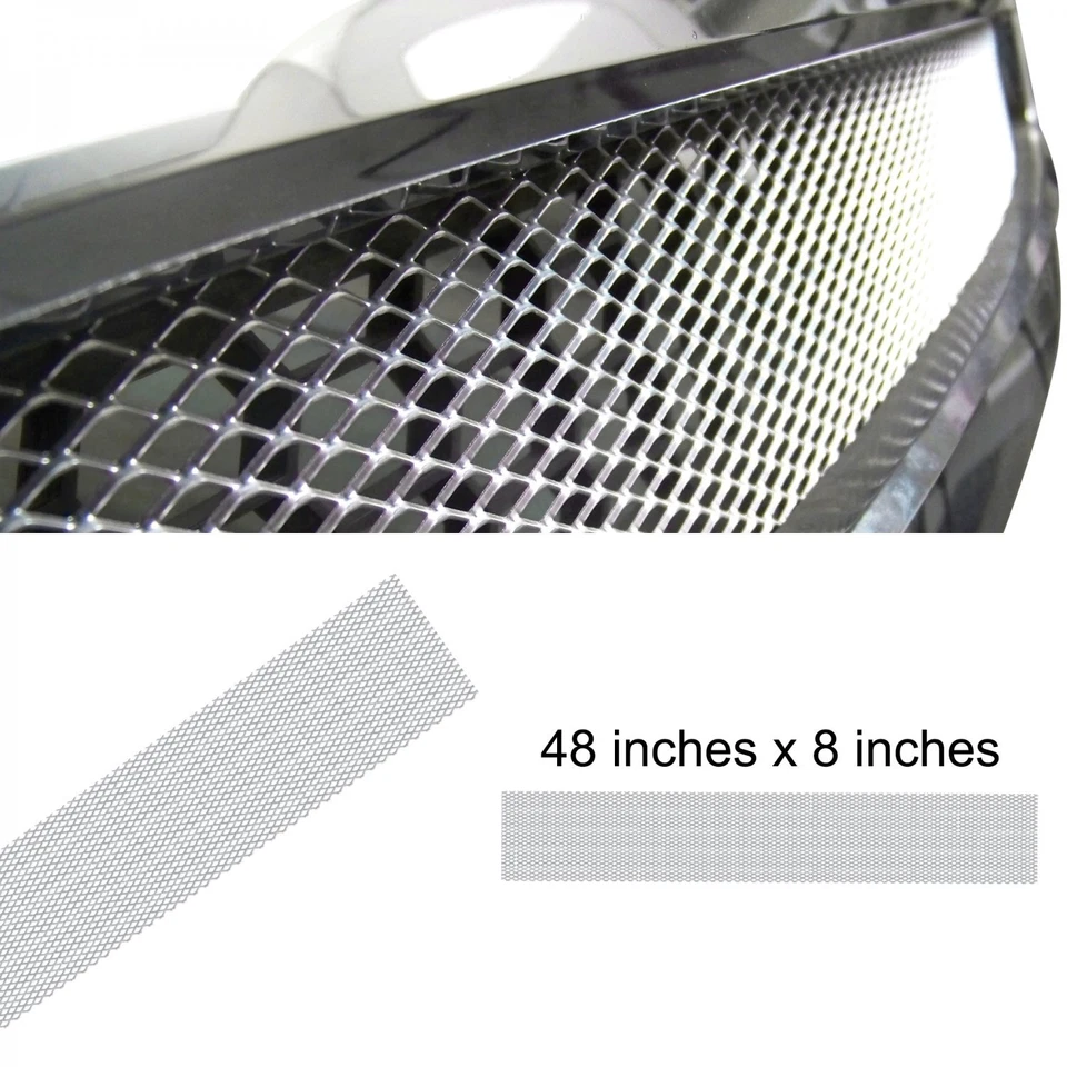 UltraMesh Silver Grill Malla 8 pulgadas x 48 pulgadas Hoja AutoLoc AUTÉNTICO Rat Street Foto 4 de 4