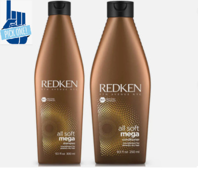 Redken All Soft Mega Shampoo 10 oz & Conditioner 8 oz Duo OG Choose