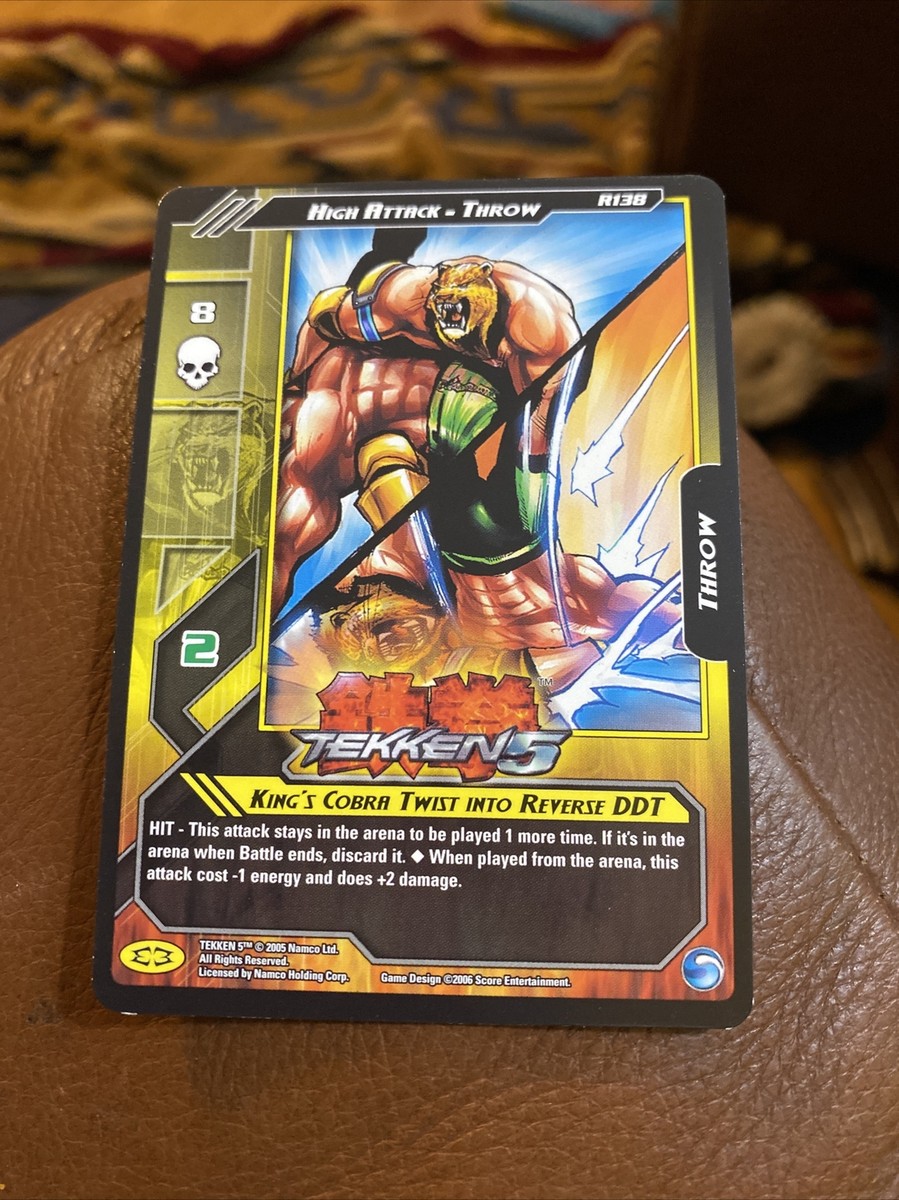 Epic Battles Tekken5 trading Card R138 King's Cobra Twist into