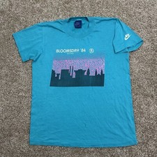 vintage 80s nike blooms day distressed marathon green t-shirt size small 1984