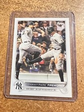 2022 Topps Baseball # 399 Fenway Park Fireworks New York Yankees