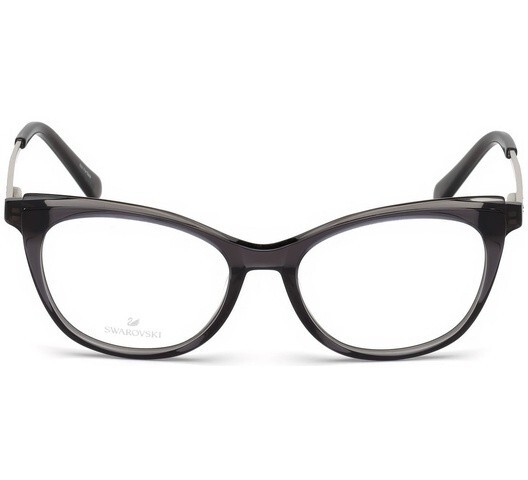 Оптическая оправа для очков Swarovski SK5279 020 из серого пластика Кошачий глаз 50-16-140 27890₽