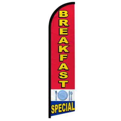 Breakfast Special Windless Full Sleeve Advertising Diner Food Banner Flag