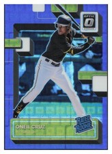 F666 ONEIL CRUZ RC BLUE PANDORA REFRACTOR PRIZM 2022 OPTIC 58/99 RATED ROOKIE 80