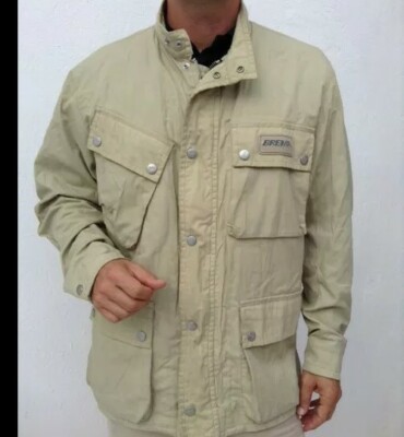 BREMA Fahrradjacke beige Größe 44 UK Vintage UVP 250£