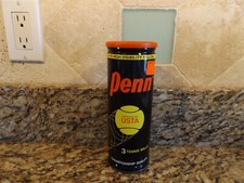 Vintage Metal Penn USTA Tennis Ball Can 3 Balls