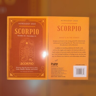 ASTROLOGY Scorpio BOOK 2025 By Chantale Montpetit