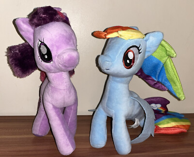 My little Pony Plüsch x2 Twinkle Sparkle & Rainbowdash Meerjungfrau