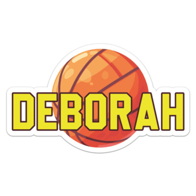 Basketball Deborah Name Vinyl Decal Car Bumper Sticker