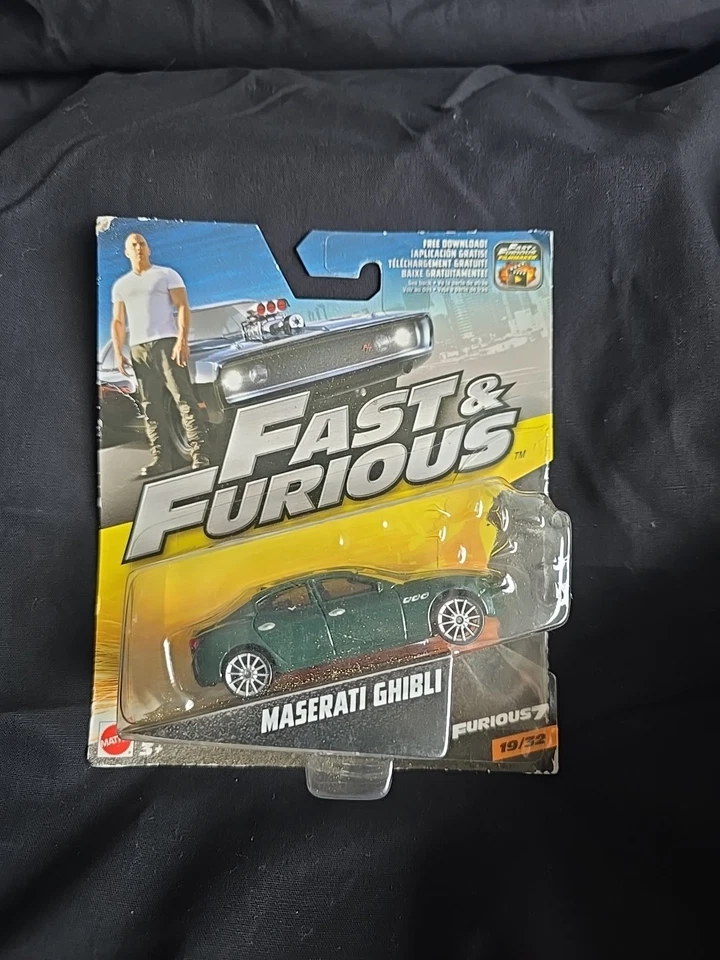 Mattel Fast & Furious Maserati Ghibli 1:55 Scale Diecast 19/32 Furious 7 - Image 2 of 4