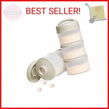 Termichy Stackable Formula Dispenser Portable Milk Powder Container, 2 Pack, War