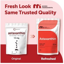 Astaxanthin Antioxidant 12mg, 120 Softgels Triple Strength