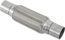 2x8universal Stainless Steel Exhaust Flex Pipe With Ends 12 Inch Long