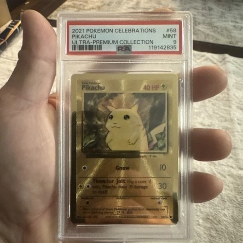2021 Pokemon Celebrations Ultra-Premium Collection Metal Pikachu #58 PSA 9