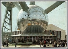 Vtg 1958 Atomium Brussels World s Fair Expo 58 Belgium Postcard Posted K035