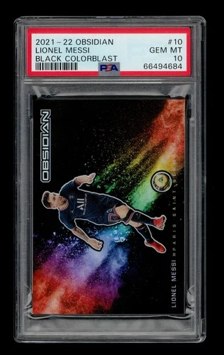 2021 Panini Obsidian Lionel Messi Black