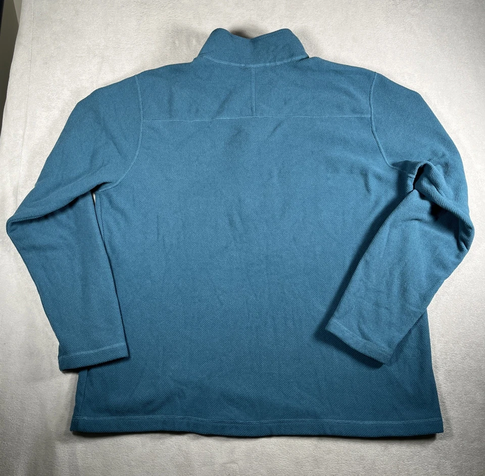 The North Face 1/4 Zip Pullover Men’s Size 2XL Teal Blue Fleece Lined Outdoor - Image 4 of 4