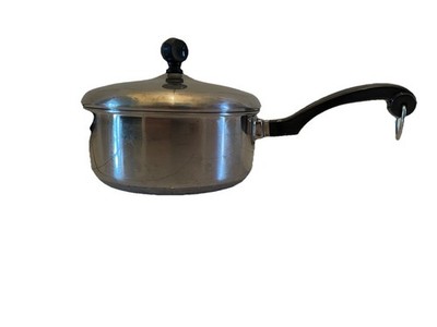 Vintage Farberware 1.5 Qt Saucepan Pot with Lid Aluminum Clad Stainless Steel