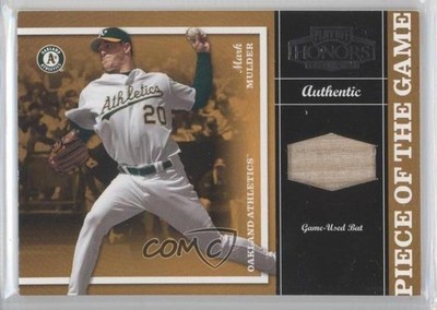 2004 Playoff Honors Piece of the Game Bats 62/250 Mark Mulder #PG-17 0a1
