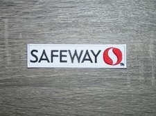Safeway Grocery Store Retro Throwback Embroidered Iron On Patch 4" x 1"