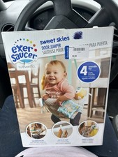 NEW Evenflo ExerSaucer Sweet Skies Door Jumper - 4 Toys - NIB".