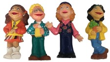 Fisher Price The Puzzle Place Toys Lot 4 Figure Dolls Friends Girls Kids PBS PVC