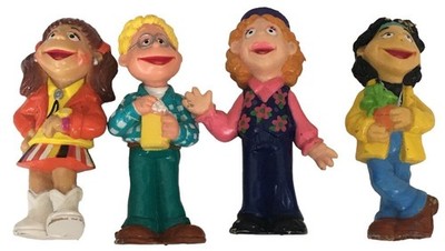 Fisher Price The Puzzle Place Toys Lot 4 Figure Dolls Friends Girls Kids PBS PVC
