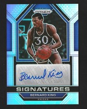 2022-23 Panini Prizm Signatures Bernard King Silver Prizm Auto Knicks
