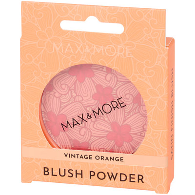 Max & More Blush Powder 6g   Vintage Orange Rouge für Strahlenden Teint
