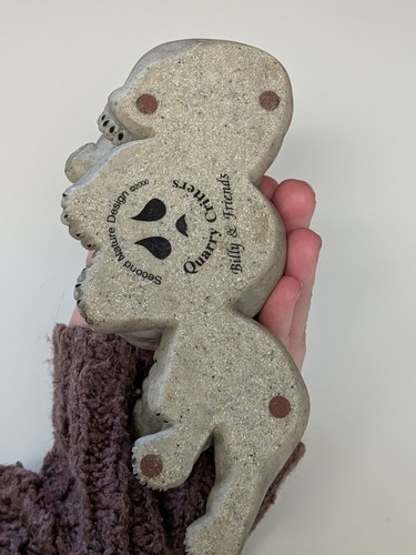 Quarry Critters Bear Figurine Second Nature Design Bears Billy & Friends 2000 - Picture 9 of 12