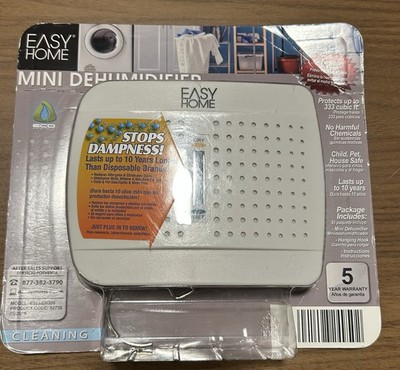  Easy Home Mini-Dehumidifier. Lasts up to 10 years, No harmful Chemicals. New