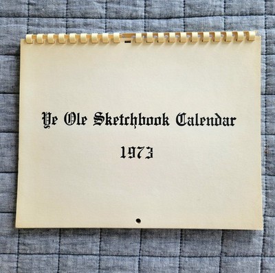1973 Owensboro KY Sketchbook Calendar | Junior Women's Club