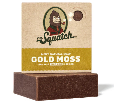 Dr Squatch Gold Moss Soap - Natural Manly Cold Process Soap Bar