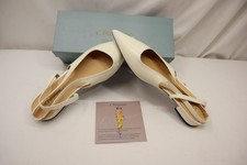  NEW C.PARAVANO WOMEN'S FLATS POINTED TOE/DRESSY SHOES BALLET SIZE 40.5 WHITE