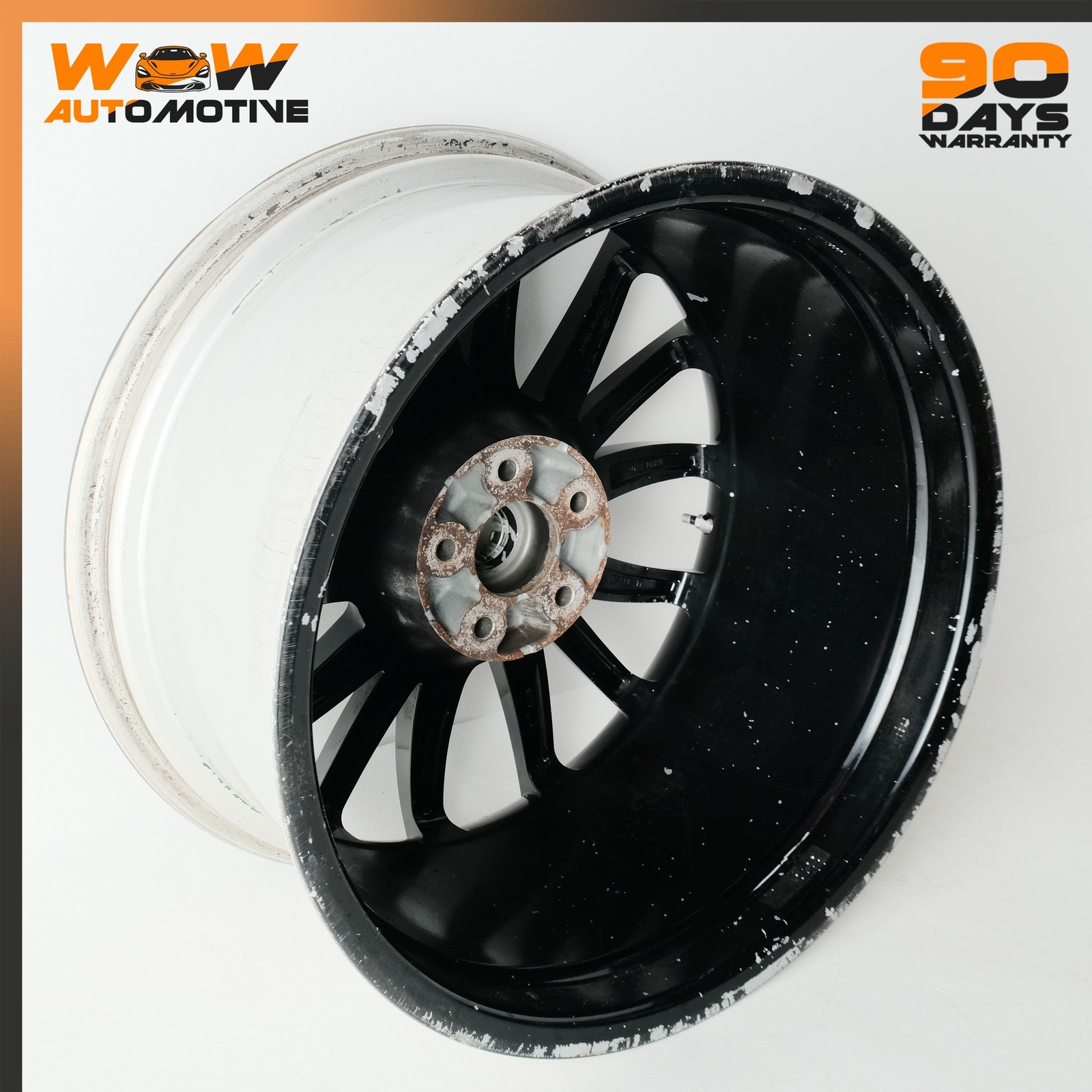 08-19 MASERATI GRANTURISMO S REAR LEFT RIGHT 10.5 x 20J WHEEL RIM TIRE BLACK OEM