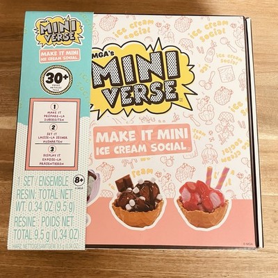 MGA's Miniverse Make It Mini Food/Ice Cream Social Brand NEW