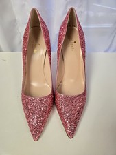 NEW Kate Spade Women's Valerie Barbie Pink Glitter Pointy Heel Size 9.5 9 1/2